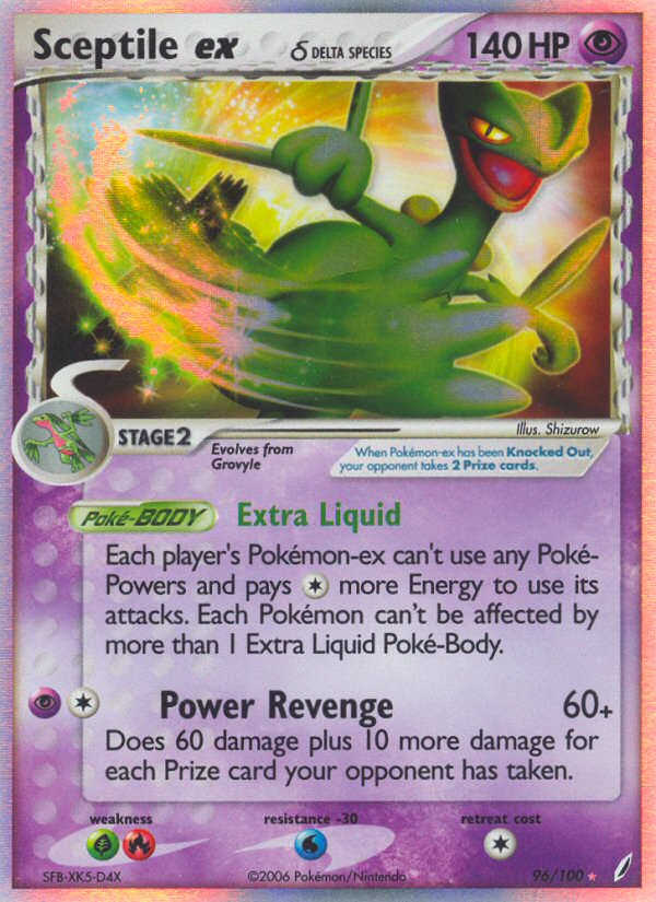 Sceptile ex δ — illustrated card