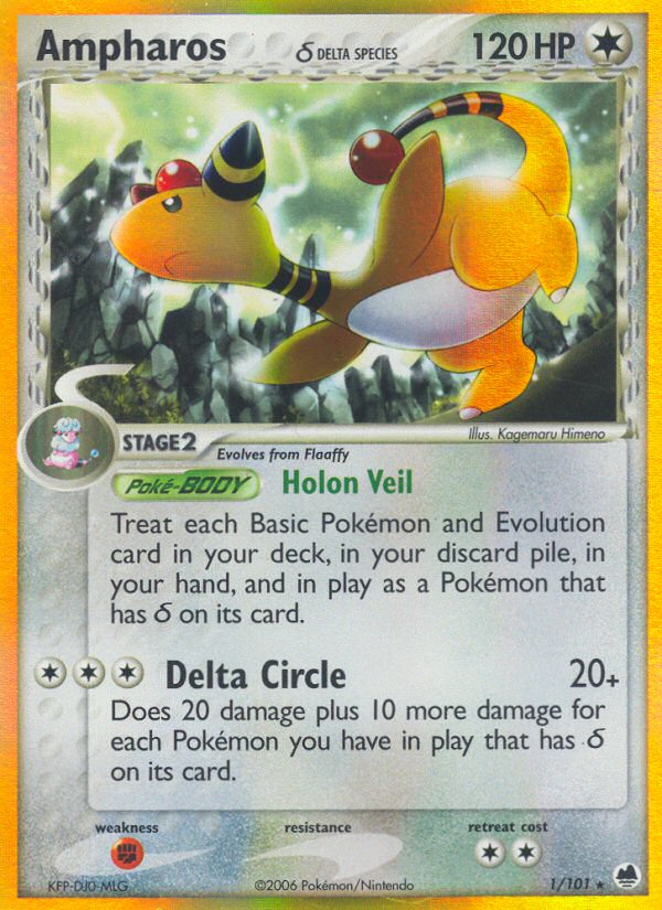 Ampharos δ — illustrated card