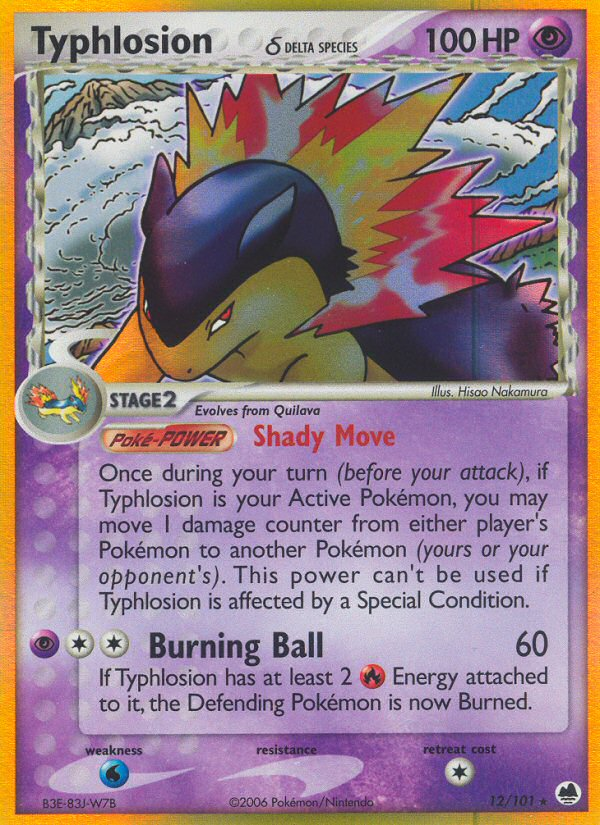 Typhlosion δ — illustrated card