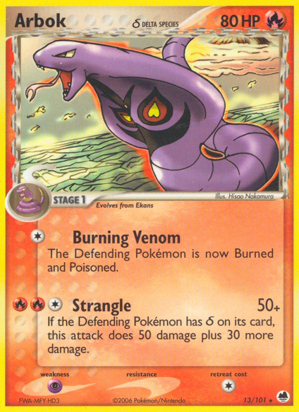 Arbok δ — illustrated card
