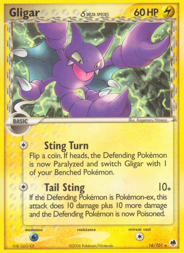 Gligar δ — illustrated card