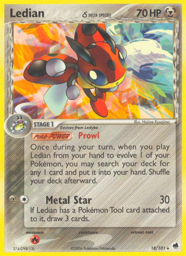 Ledian δ — illustrated card