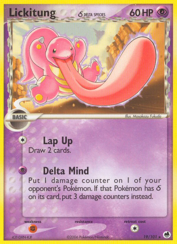 Lickitung δ — illustrated card