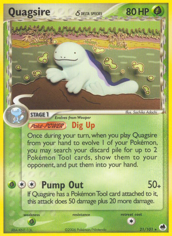 Quagsire δ — illustrated card
