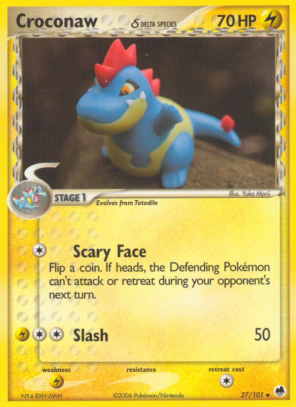 Croconaw δ — illustrated card