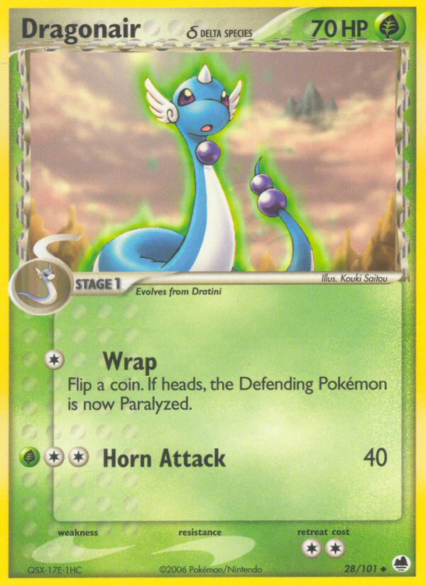 Dragonair δ — illustrated card