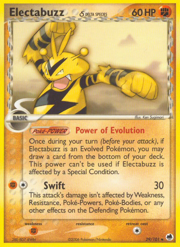 Electabuzz δ — illustrated card