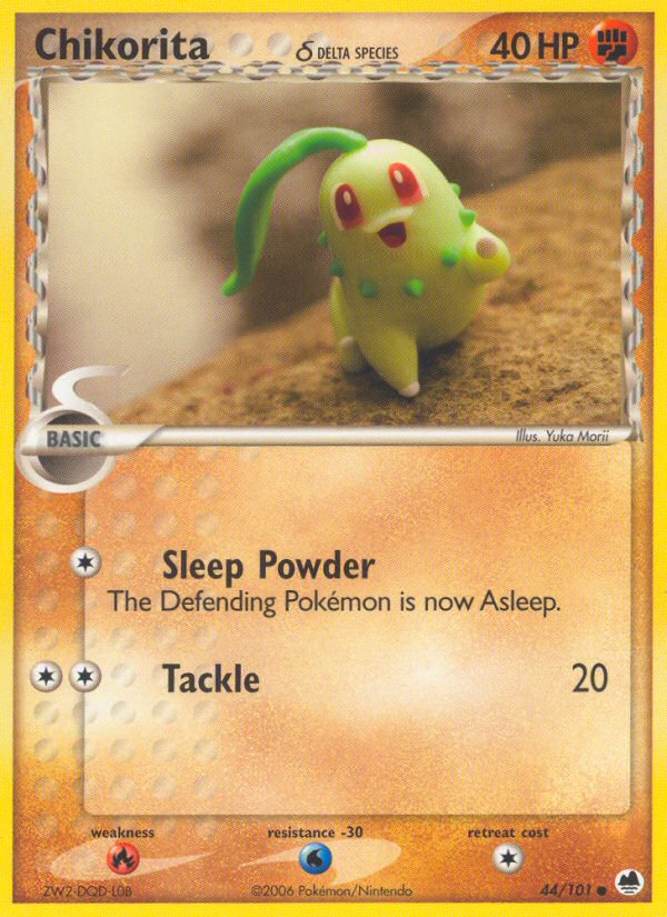 Chikorita δ — illustrated card