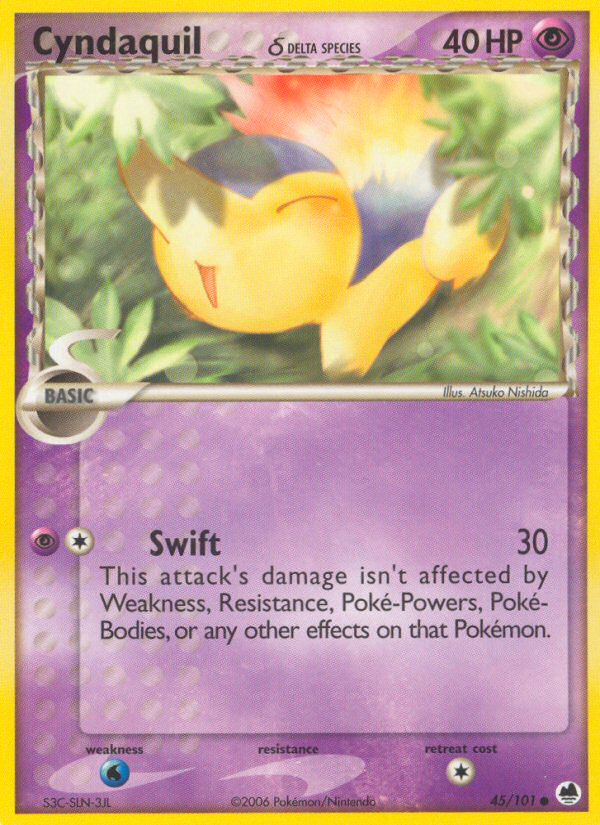 Cyndaquil δ — illustrated card