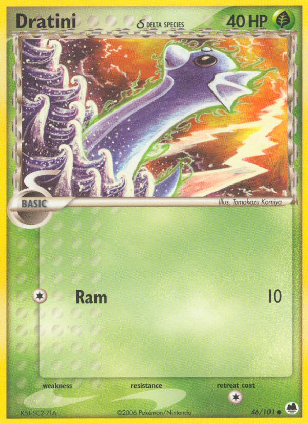 Dratini δ — illustrated card