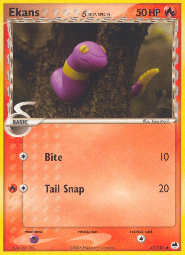 Ekans δ — illustrated card