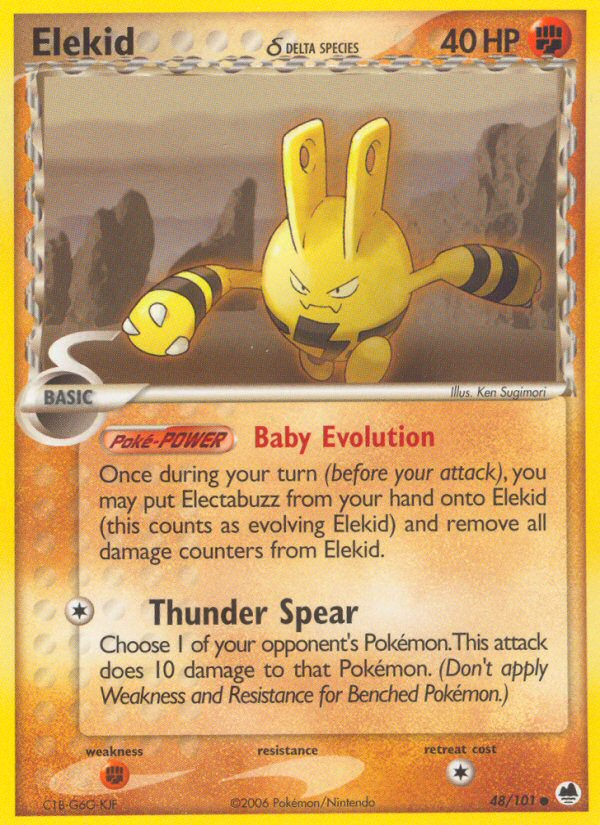 Elekid δ — illustrated card