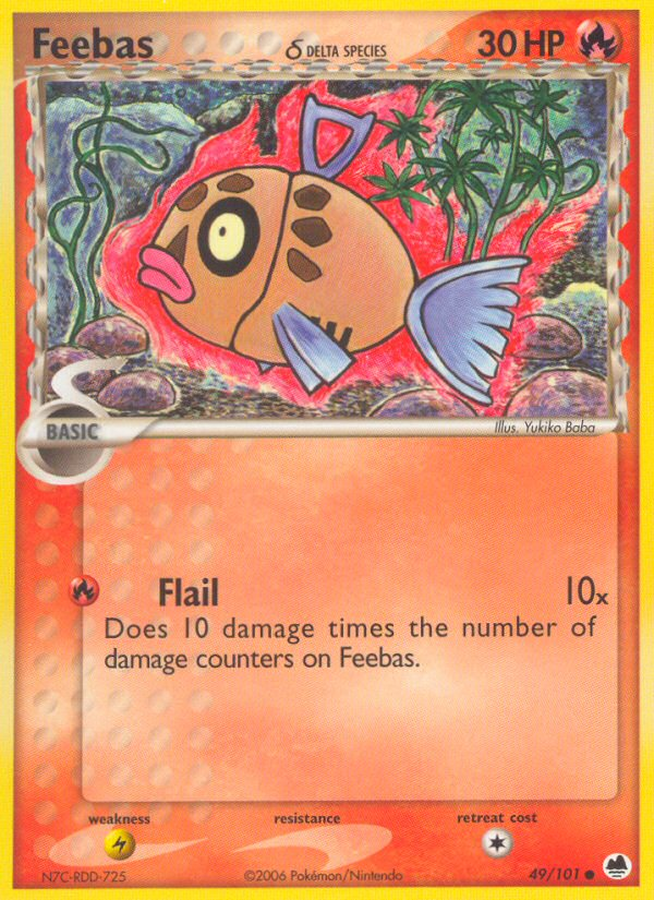 Feebas δ — illustrated card