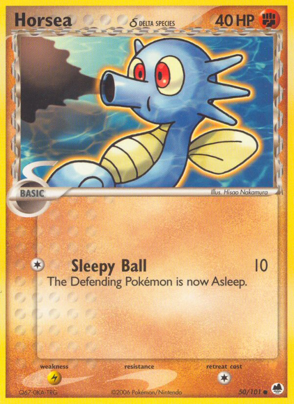 Horsea δ — illustrated card