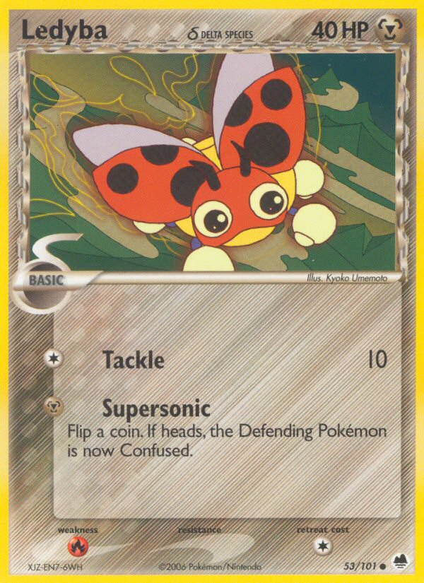 Ledyba δ — illustrated card
