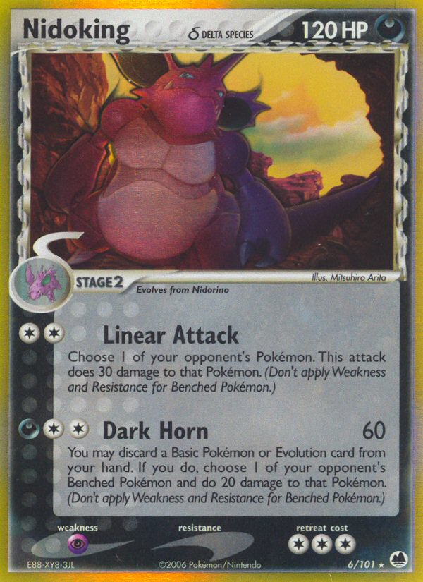 Nidoking δ — illustrated card