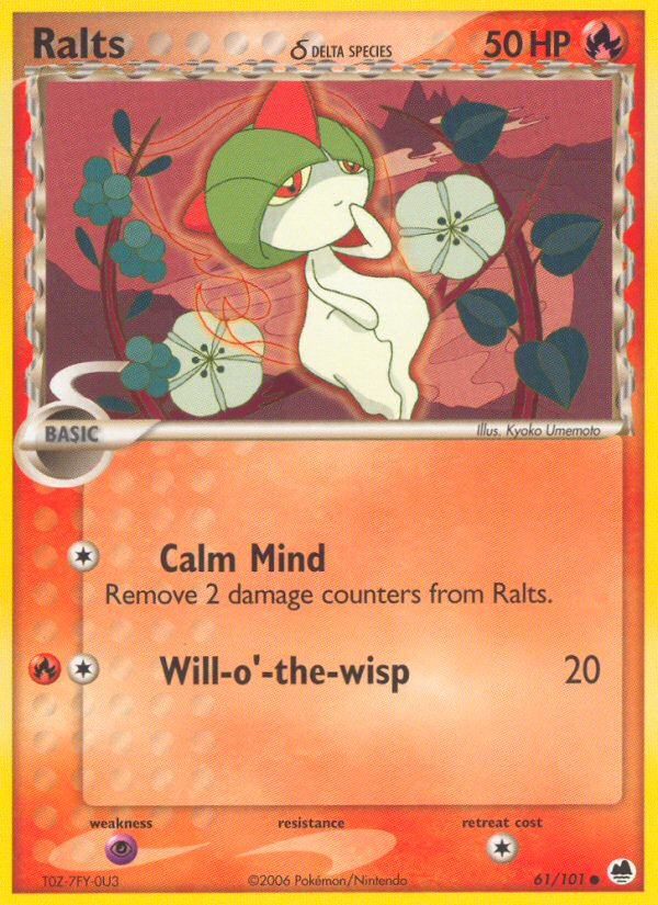 Ralts δ — illustrated card
