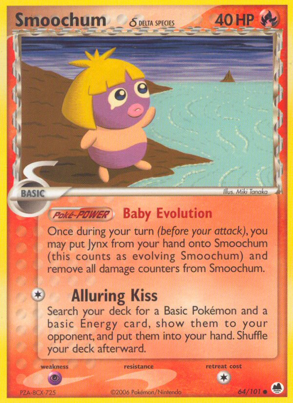 Smoochum δ — illustrated card