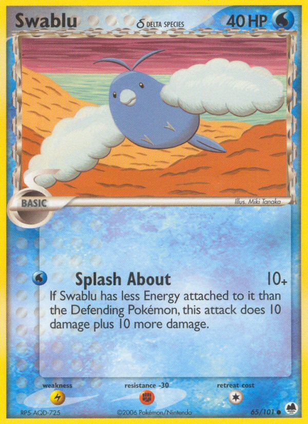 Swablu δ — illustrated card