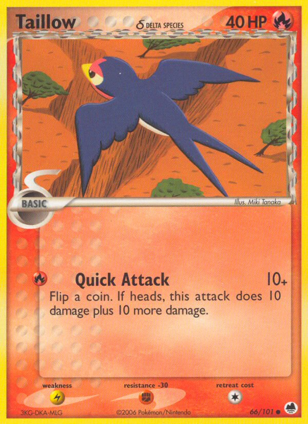 Taillow δ — illustrated card