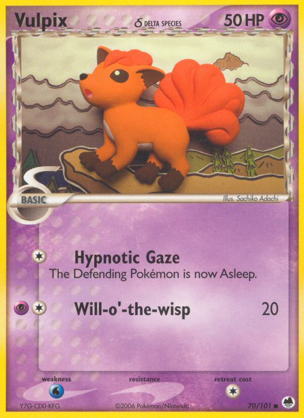 Vulpix δ — illustrated card