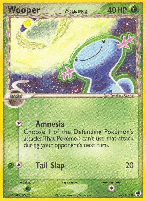 Wooper δ — illustrated card
