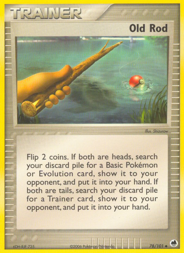 Old Rod — illustrated card