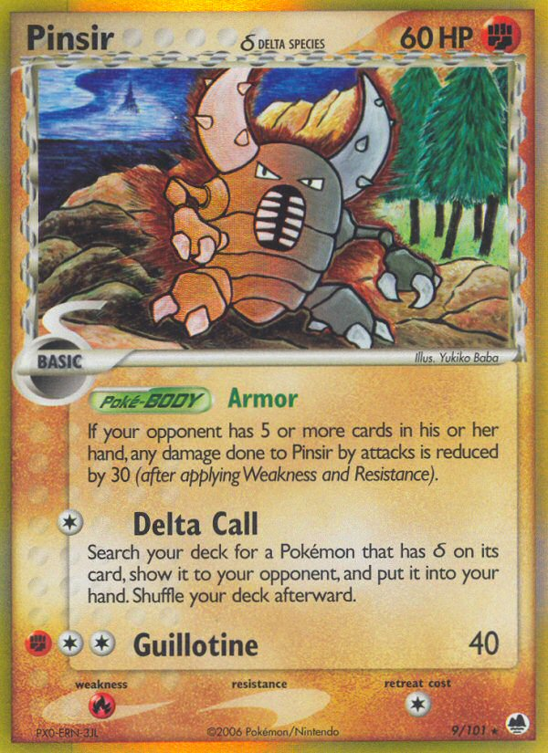 Pinsir δ — illustrated card