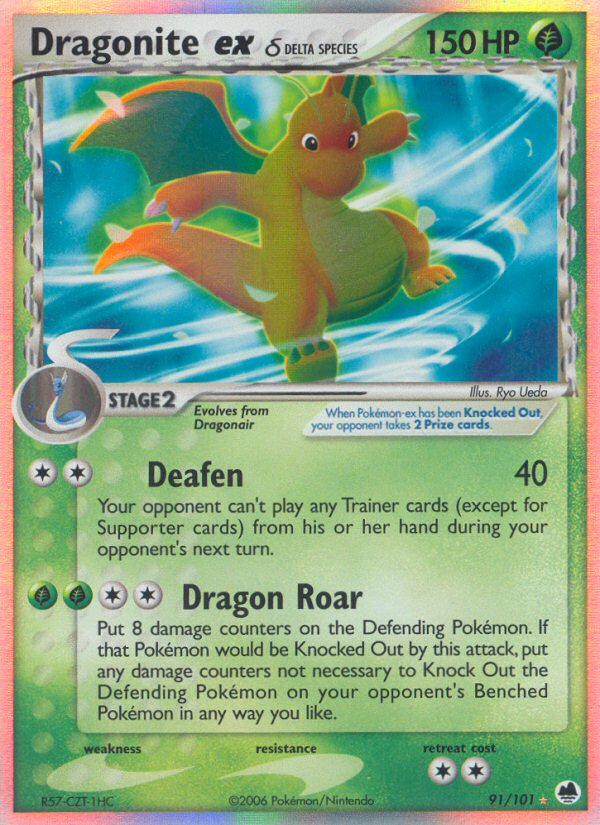 Dragonite ex δ — illustrated card