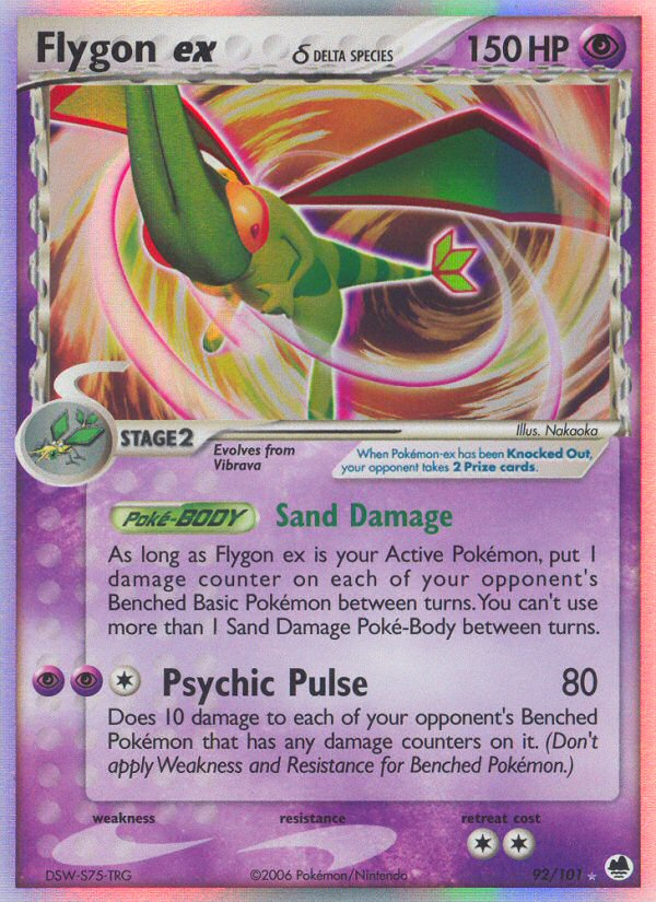Flygon ex δ — illustrated card
