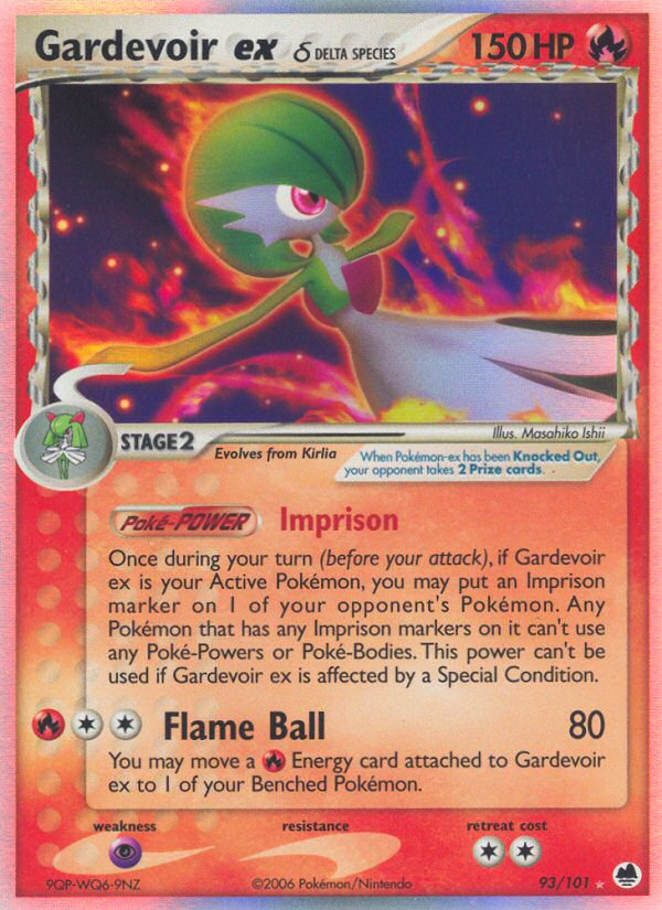 Gardevoir ex δ — illustrated card