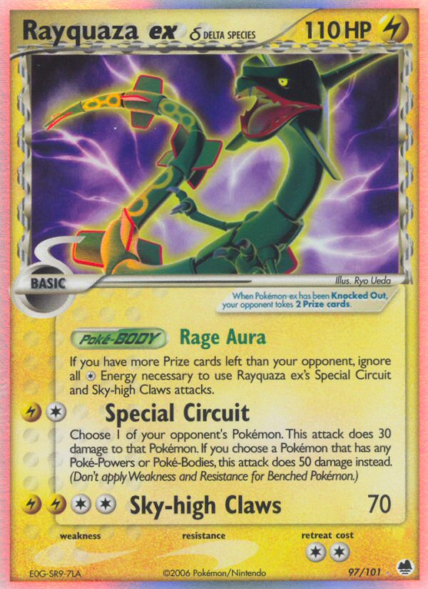 Rayquaza ex δ — illustrated card
