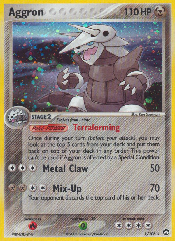 Aggron — illustrated card