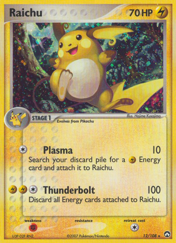 Raichu — illustrated card