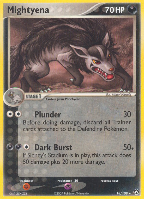 Mightyena — illustrated card