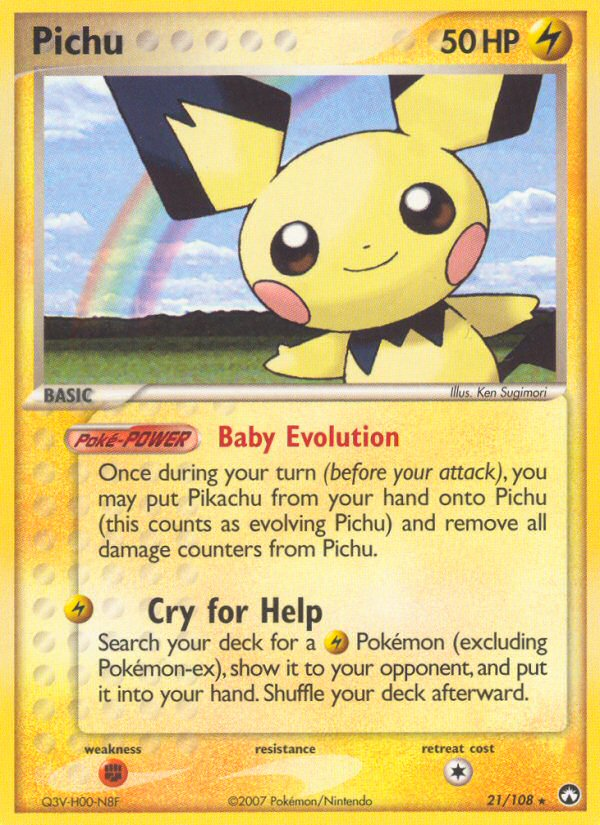 Pichu — illustrated card