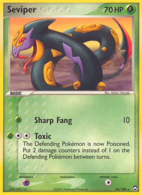 Seviper — illustrated card