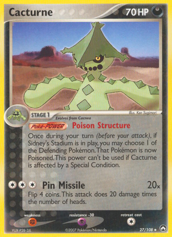 Cacturne — illustrated card