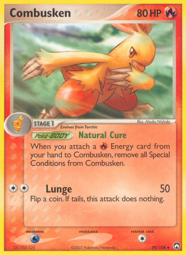 Combusken — illustrated card