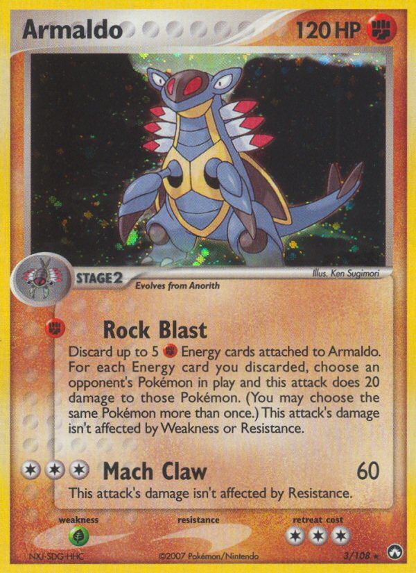 Armaldo — illustrated card