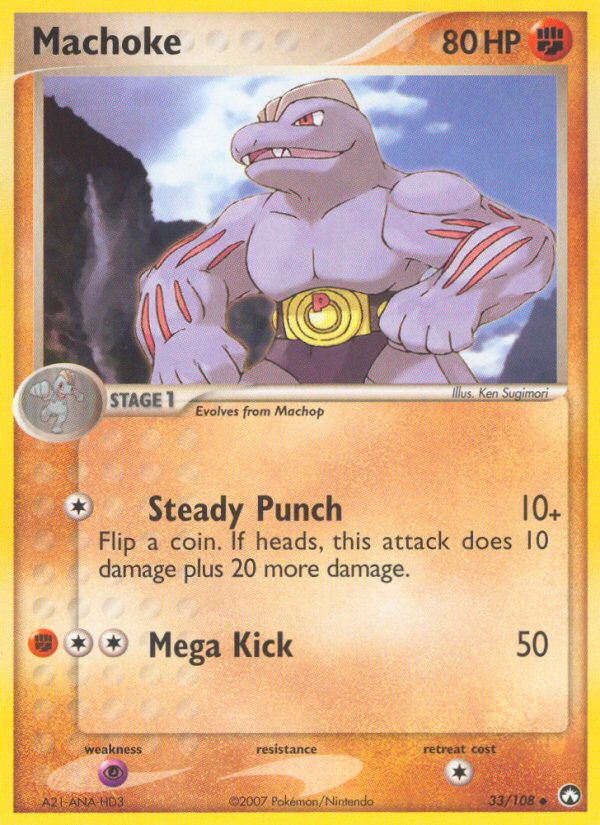 Machoke — illustrated card