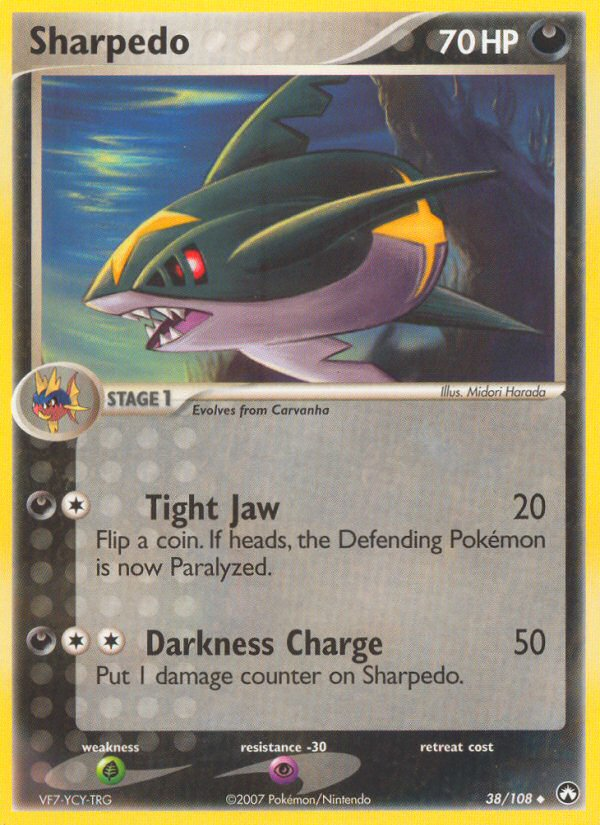 Sharpedo — illustrated card