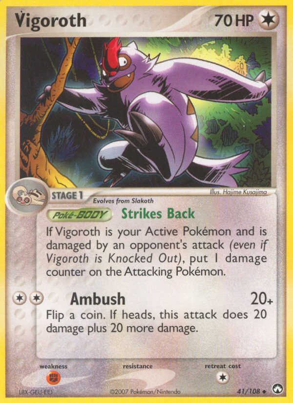 Vigoroth — illustrated card