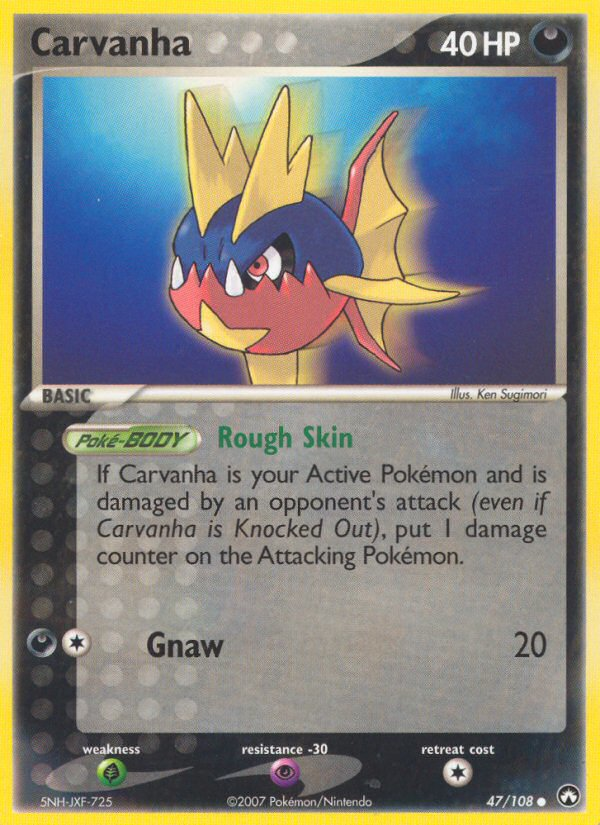 Carvanha — illustrated card