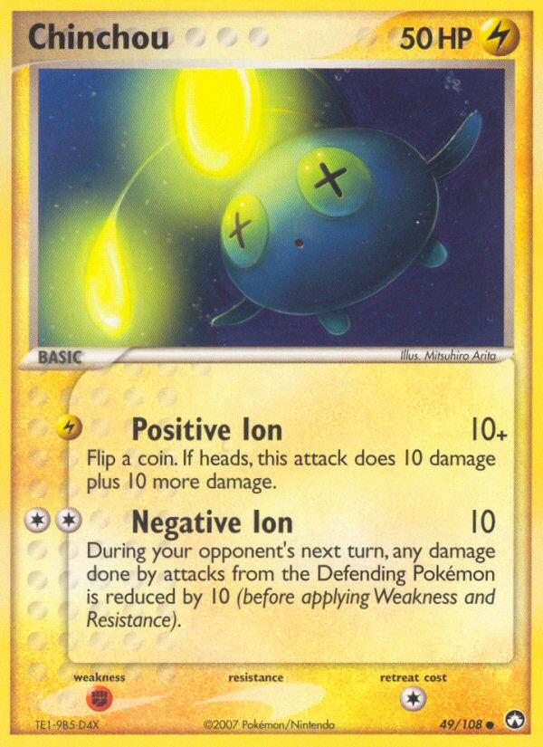 Chinchou — illustrated card