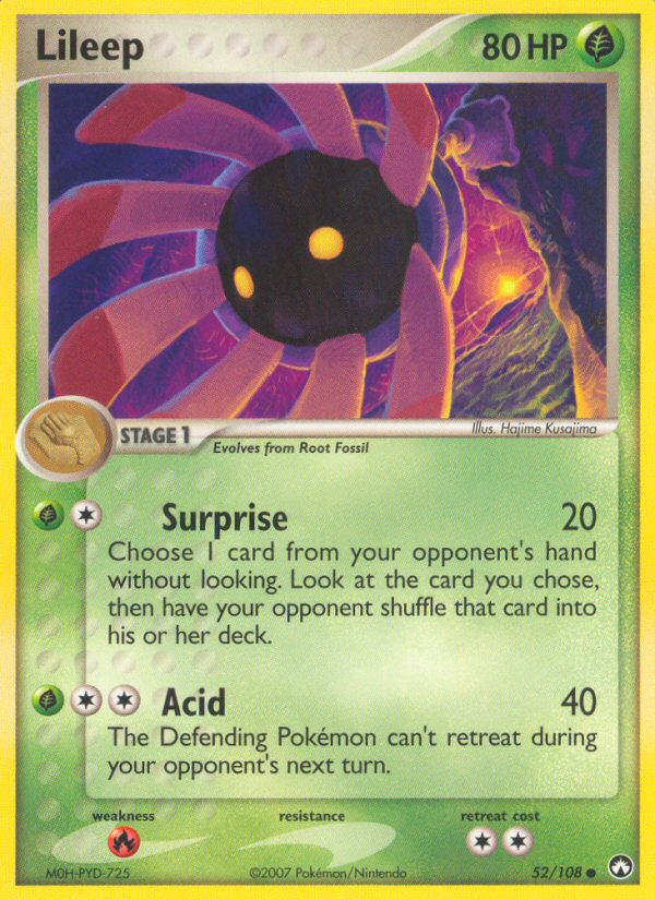 Lileep — illustrated card
