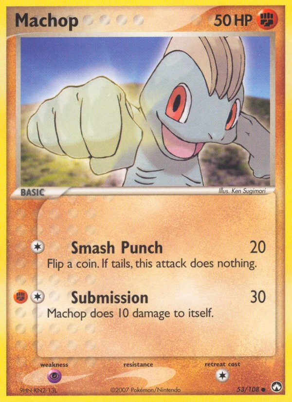 Machop — illustrated card