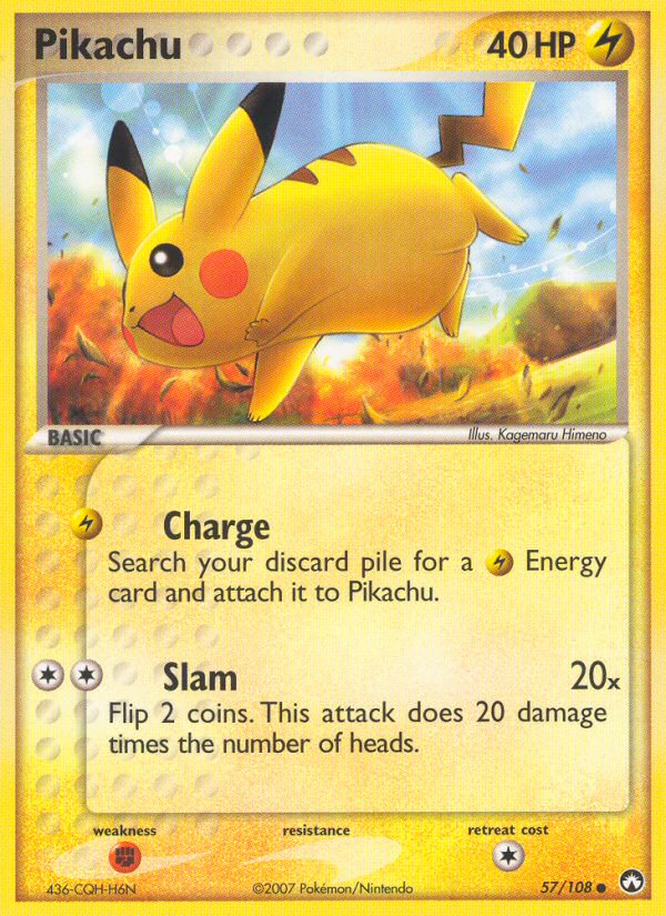 Pikachu — illustrated card