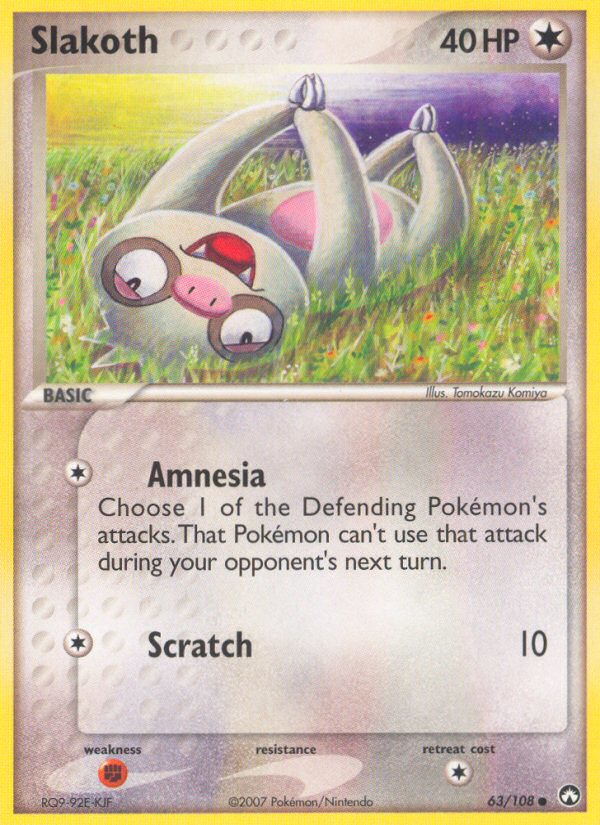 Slakoth — illustrated card
