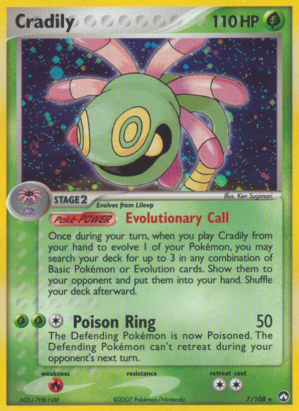 Cradily — illustrated card